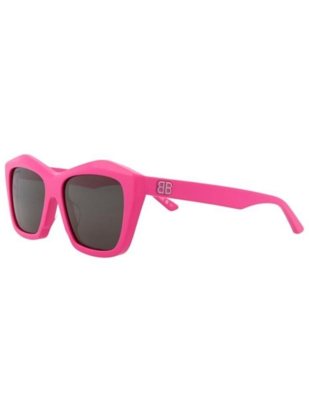 New Balenciaga Womens Square/Rectangle Fuchsia Fuchsia Grey Fashion Designer Sun